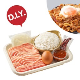 ข้าวหน้าล้นหมูสไปซี่ไข่ออนเซน (D.I.Y. Cooking Kit)