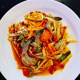 ตำกุ้งสด