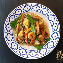 ทะเลผัดฉ่า(กับข้าว)