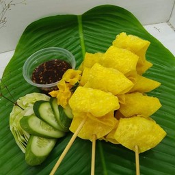 เกี้ยวทอดห่อไข่นกกระทา