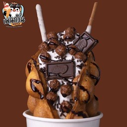 V25 วาฟเฟิลครีมสดไมโลช็อคโก้บอล