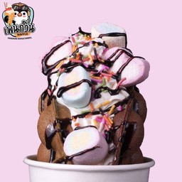 V20 วาฟเฟิลครีมสดกล้วยมาชเมลโล่