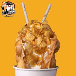 V22วาฟเฟิลครีมสดคอนเฟลกป๊อกกี้คาราเมล