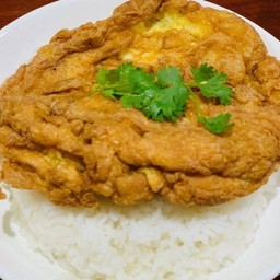 ข้าวไข่เจียวกุ้งสับ