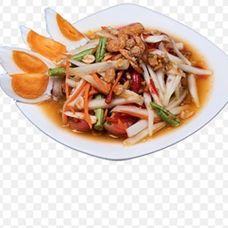 ส้มตำไทยไข่เค็ม