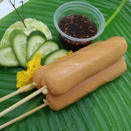 ใส้กรอกหนังไก่กรอบ