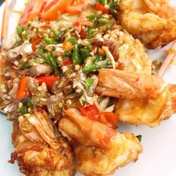 กุ้งผัดพริกเกลือ