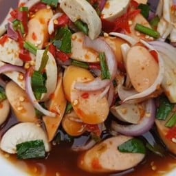 ยำหมูยอ+ไส้กรอก+วุ้นเส้น