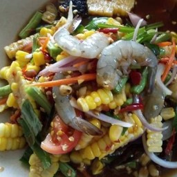 ตำข้าวโฟดกุ้งสด