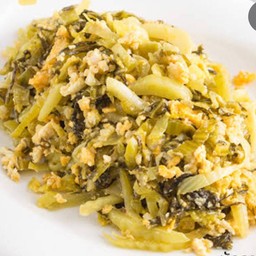 ผักกาดดองผัดไข่