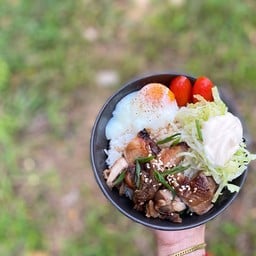 ข้าวไก่เทอริยากิ ไข่ออนเซน