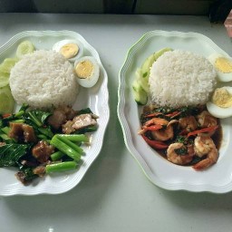 B.K. KITCHEN "กะเพรากับข้าวผัด"