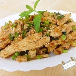 น้ำตกไก่หอมข้าวคั่วสุดๆ