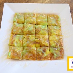 โรตีกล้วย+สังขยาใบเตย