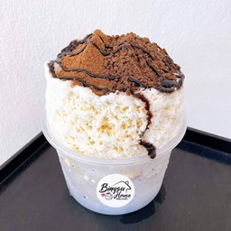 บิงซูดับเบิ้ลโอวัลตินภูเขาไฟ (นมสดโอวัลติน+โอวัลตินเฟลค)