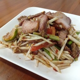 ตำคอหมูย่าง