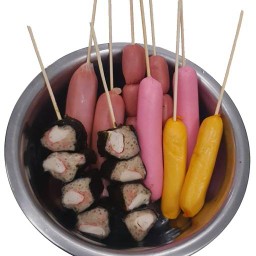 ลูกชิ้น หมูกรอบ เฮียอู๋