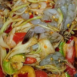 ส้มตำกุ้งสด