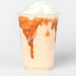 Caramel milky frappe.