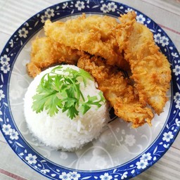 ข้าวปลาชุบเกล็ดขนมปังทอด