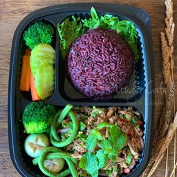 ข้าวไรซ์เบอร์รี่ + ลาบทูน่า