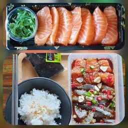 ซาซิมิ + มอนกุ้งดอง