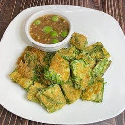 ชุดผักทอด+น้ำพริกกะปิ