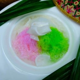 ซาหริ่ม กะทิสด ใส่เผือกหรือแปะก๊วย