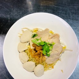 บะหมี่ลูกชิ้น+หมูหมัก