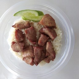 ข้าวมันหมูทอดธรรมดา