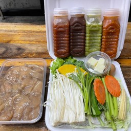 ชุดไก่พริกไทยดำ สูตรย่างเนย