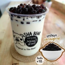 นมหมีปั่นคาเฟ่ Byนมหมีหลังศาล