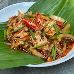 Stir Fried Chili Paste (side Dish)-ผัดพริกเผา(กับข้าว)