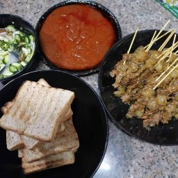 เนื้อสะเต๊ะไฟแดงตำรับยะหวา