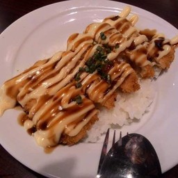 ข้าวไก่ทอดทงคัตสึ#ฟรีซุปมิโสะ