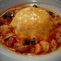 ข้าวไข่ข้นซอสแพนงทะเล