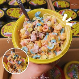 (กระปุกม่วง) คริสปี้ไวท์ช็อก เรนโบว์ 250g