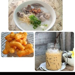 โจ๊กหมู +เครื่องดื่ม+(ฟรีปาท่องโก๋ 2คู่)