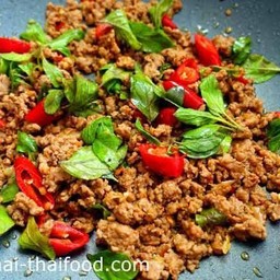 ข้าว+กระเพราไก่