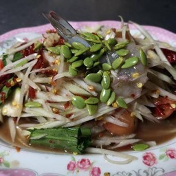 ส้มตำปูปลาร้ากุ้งสด