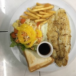 สเต็กปลาย่าง(ปลาดอลลี)