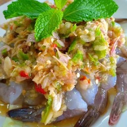 กุ้งแช่น้ำปลา