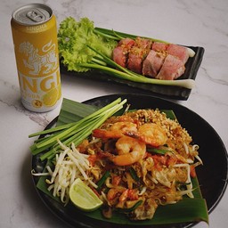 เซทผัดไทยอิ่มเดี่ยว