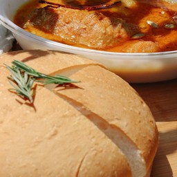 แกงกุซี  คุรุหม่า ไก่ ขนมปังงา ชุด หอมเนย เครื่องเทศของทางร้าน