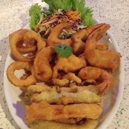 กุ้งชุปแป้งทอด