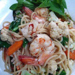 สปาเก็ตตี้ผัดขี้เมาทะเล
