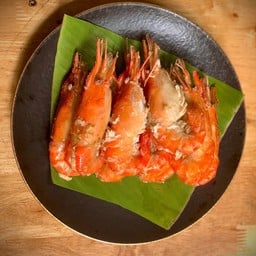 กุ้งแม่น้ำผัดซอส