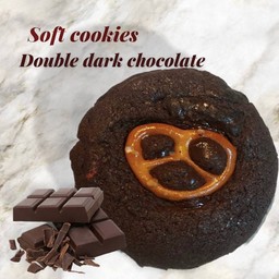 Double dark chocolate (soft cookies )