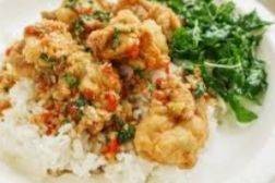 กะเพราไก่กรอบ+ข้าว