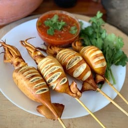 หมึกไข่จุกจุก กุ้งเบรคแตก